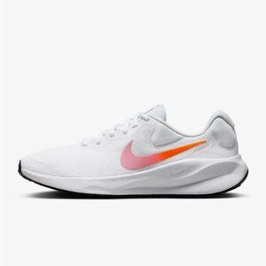 Nike Women's White and Pink Running Shoes